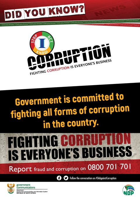 Fighting corruption is everyone's business - report fraud