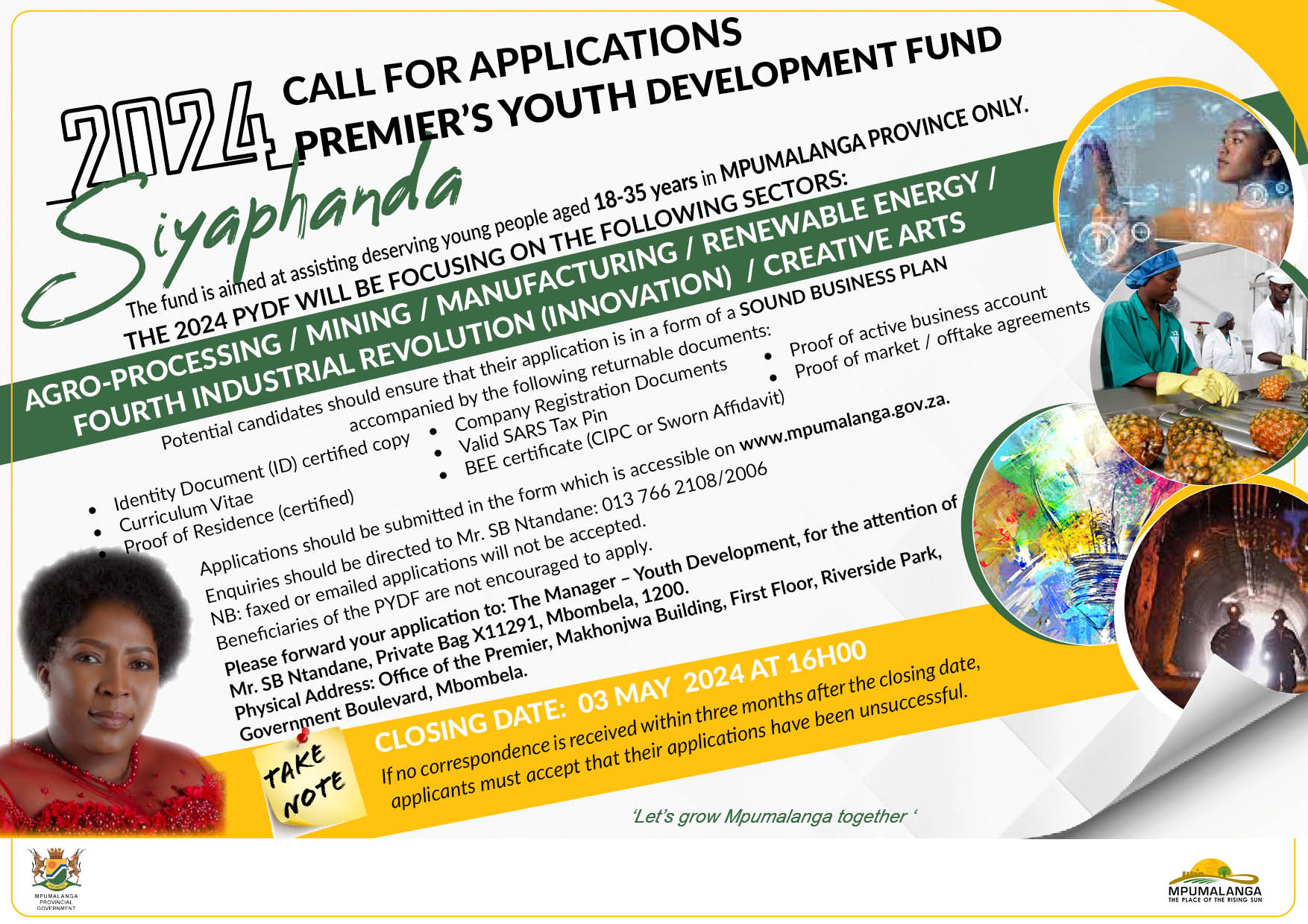 2024 Call for applications for the Premier's Youth Development Fund