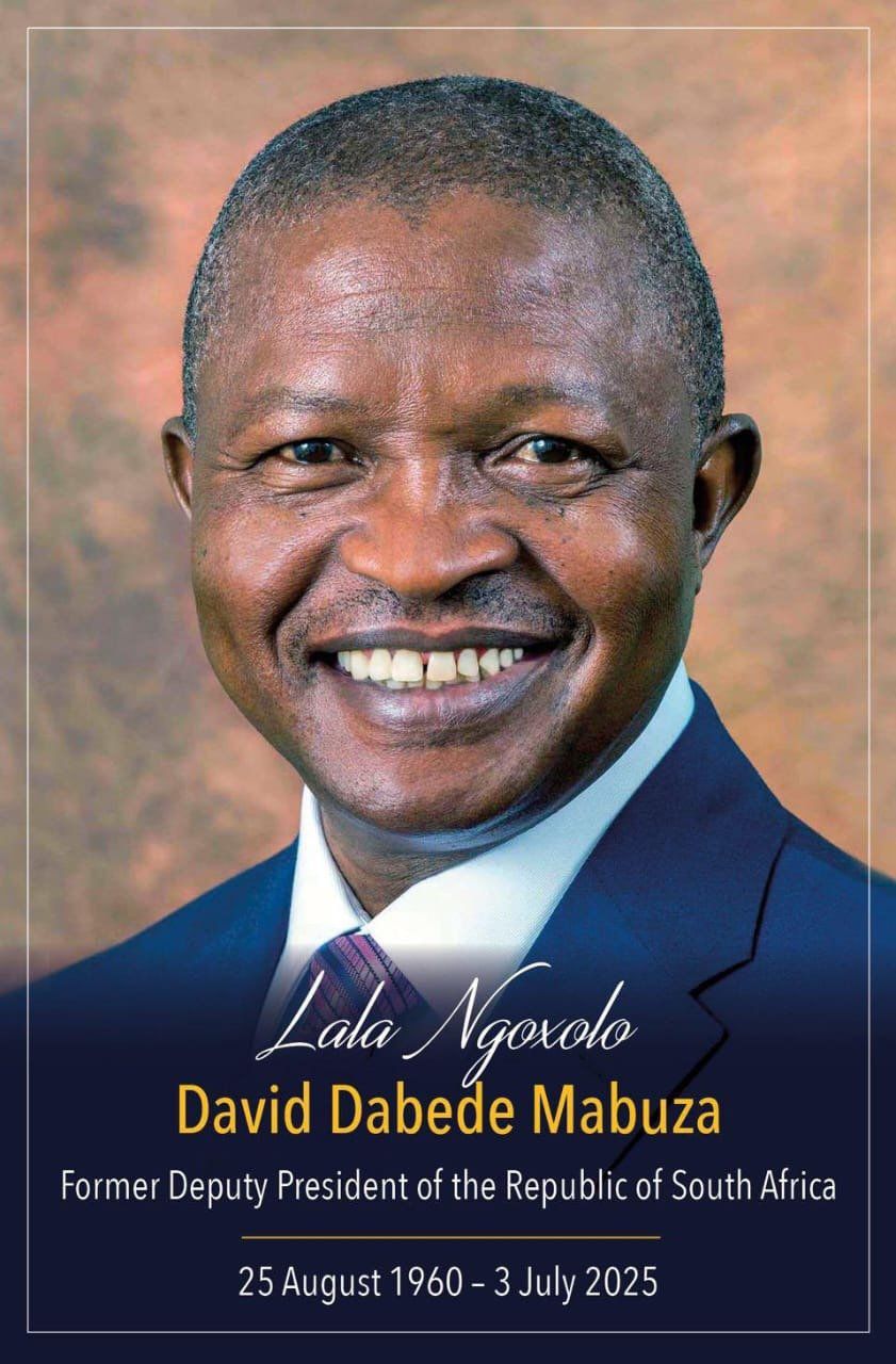 Photo of the late former Deputy President of the Republic, Mr. David Mabuza
