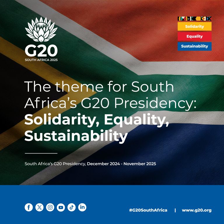 G20 Theme for South Africa poster
