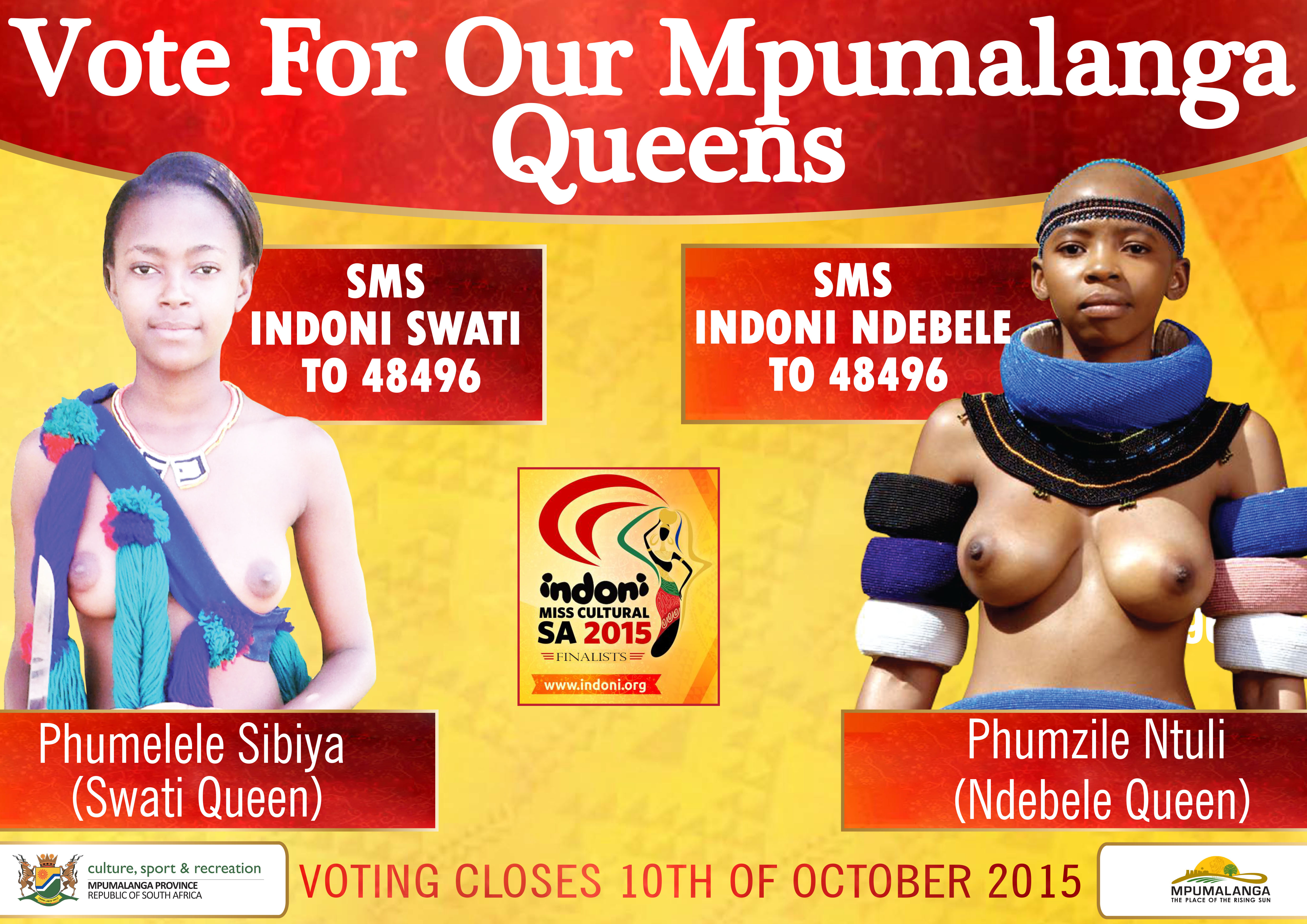 Vote for Mpumalanga Queens - Indoni Miss Cultural SA 2015