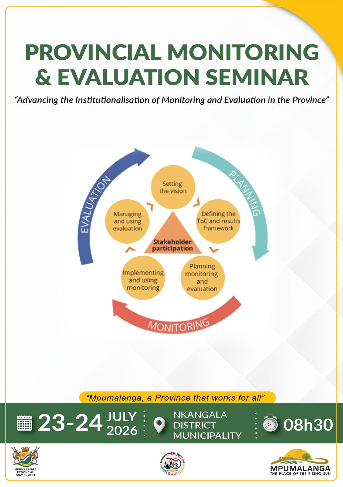 Poster of Provincial Monitoring and Evaluation Seminar 2026/2027 Poster of Provincial Monitoring and Evaluation Seminar 2026/2027