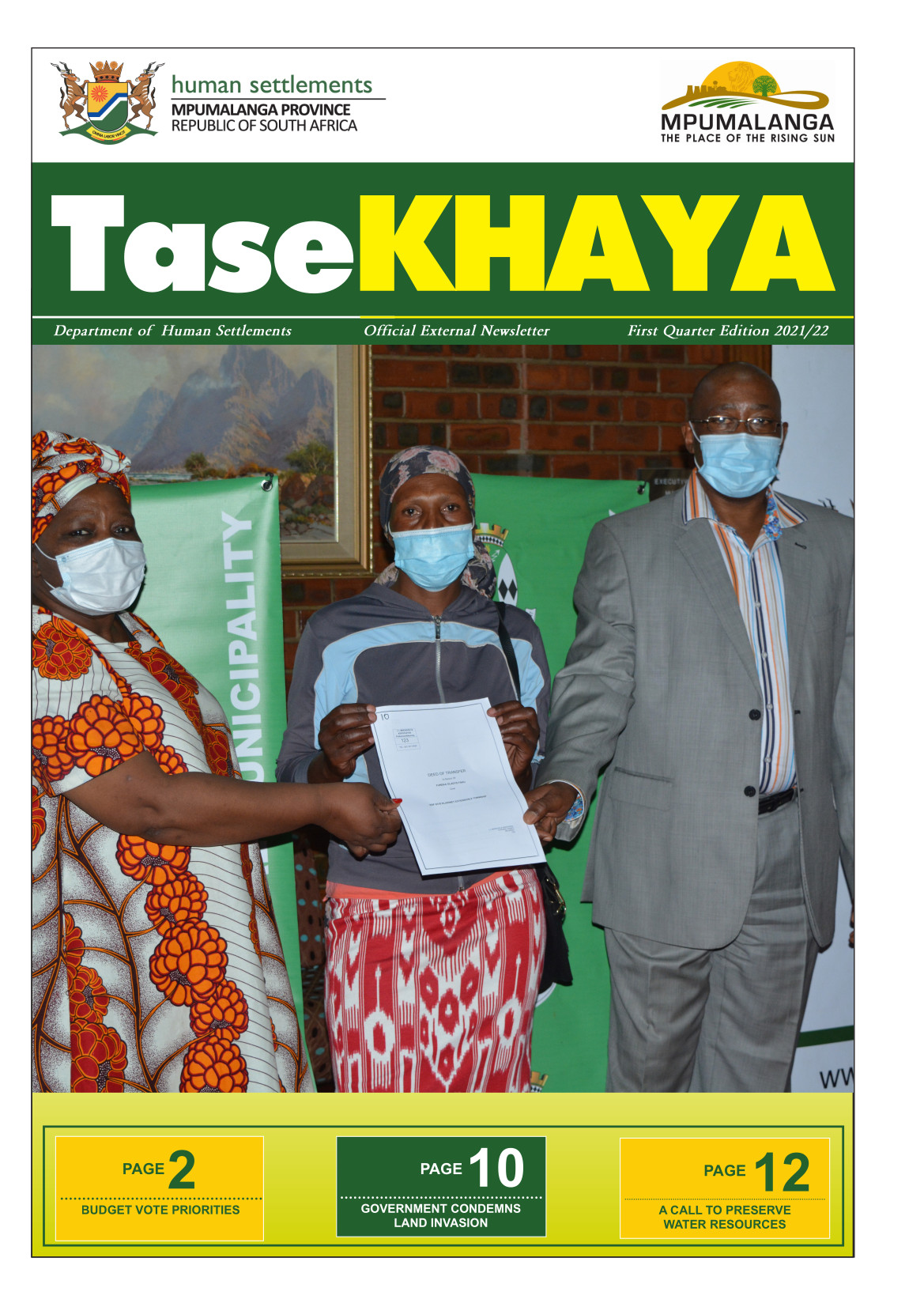 Tasekhaya - 1st Quarter Edition 2021