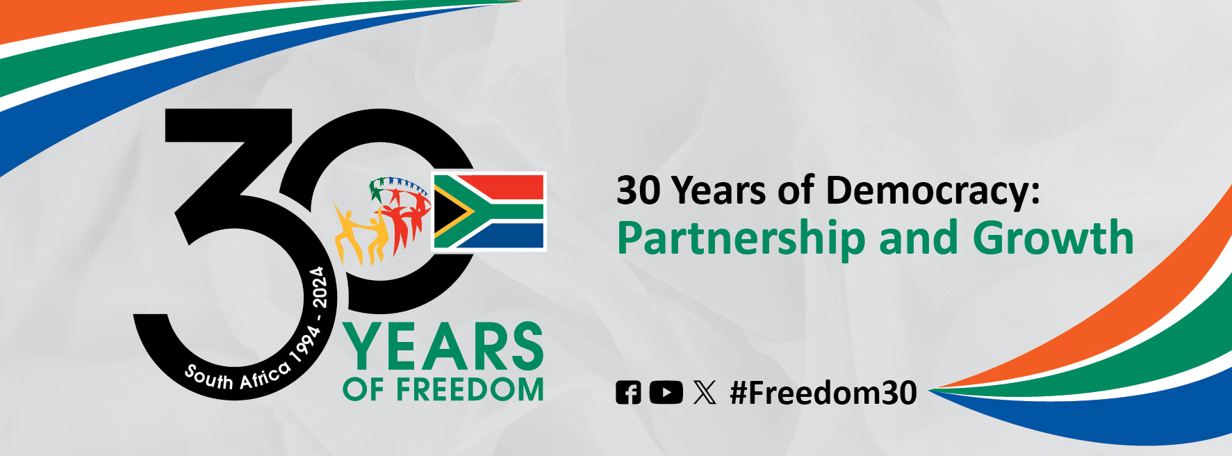 2024 Freedom Month - 30 Years of Freedom poster