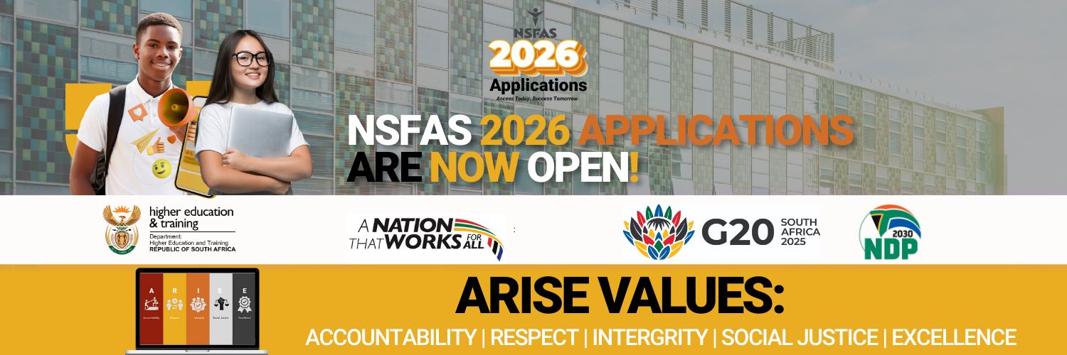 NSFAS 2026 applications now open!